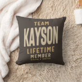 チームカヤソンの有効期間メンバパーソナライズされたー名 クッション (ブランケット)