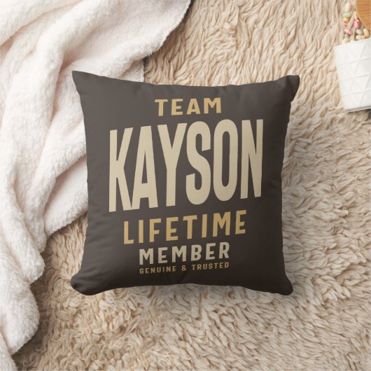 チームカヤソンの有効期間メンバパーソナライズされたー名 クッション (ブランケット)
