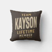 チームカヤソンの有効期間メンバパーソナライズされたー名 クッション (正面)