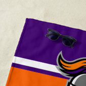 チームカラーとマスコットパーソナライズされたビーチタオル ビーチタオル (インサイチュ)