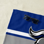 チームカラーとマスコットパーソナライズされた ビーチタオル (インサイチュ)