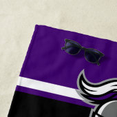 チームカラーとマスコットパーソナライズされた ビーチタオル (インサイチュ)