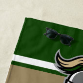 チームカラーとマスコットパーソナライズされた ビーチタオル (インサイチュ)