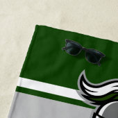 チームカラーとマスコットパーソナライズされた ビーチタオル (インサイチュ)