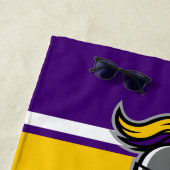 チームカラーとマスコットパーソナライズされた ビーチタオル (インサイチュ)