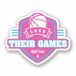 チームカラーの多いバスケットボール好き シール