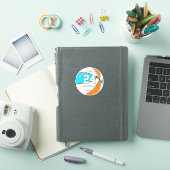 チームカラーを自由に選べるバスケットボール シール (iPadカバー)