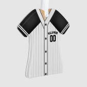 チームカラーカスタム野球ユニフォーム オーナメント (正面)