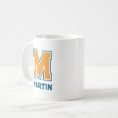 チームカラーズ モノグラム ネーム コーヒーマグカップ (正面左)