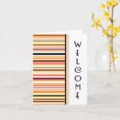 チームカードへようこそオレンジ色の従業員 カード (黄色い花)