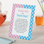 チームガールまたはチームボーイポルカドット 台座サイン (インサイチュ)