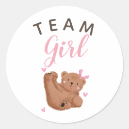 チームガールジェンダーがパーティー投票を明らかにする ラウンドシール