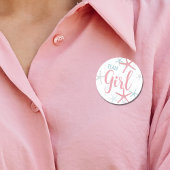 チームガールジェンダーの表示パーティー ラウンドシール