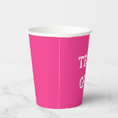 チームガールジェンダーの表示 紙コップ (右)