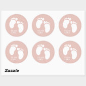 チームガールジェンダーパーティーゲームの装飾 ラウンドシール (シート)