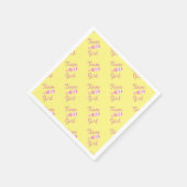 チームガールジェンダーリビールパーティーギア スタンダードカクテルナプキン (角)