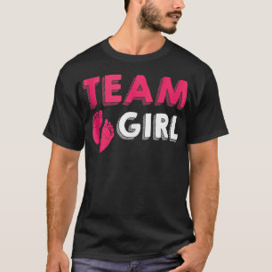 チームガールジェンダー赤ちゃんシャワー誕生パーティーFa Tシャツ