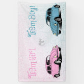 チームガールチーム男の子ジェンダーの表示 横断幕 (縦)