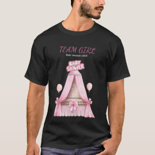 チームガールベビーシャワー2025家族服 Tシャツ