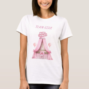 チームガールベビーシャワー2025家族服 Tシャツ