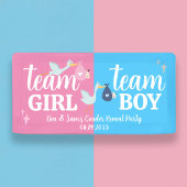 チームガールボーイピンクブルージェンダーリビールパーティーカスタム 横断幕