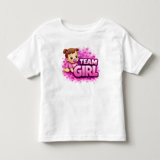 チームガール & チームボーイ スプラッシュデザイン トドラーTシャツ