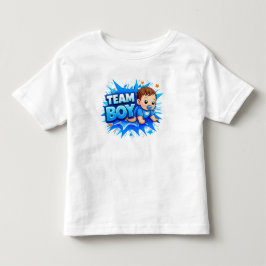 チームガール & チームボーイ スプラッシュ デザイン トドラーTシャツ