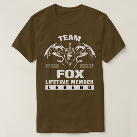 チームキツネ生涯会員ギフト Tシャツ (デザイン正面)