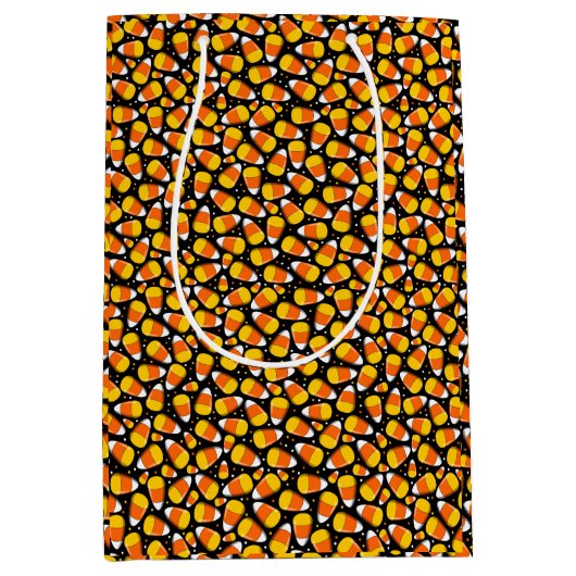 チームキャンディーコーンハロウィーン ミディアムペーパーバッグ (正面)