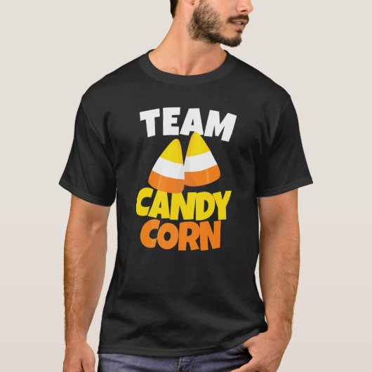 チームキャンディーコーン怠惰ハロウィーンの衣装 Tシャツ (正面)