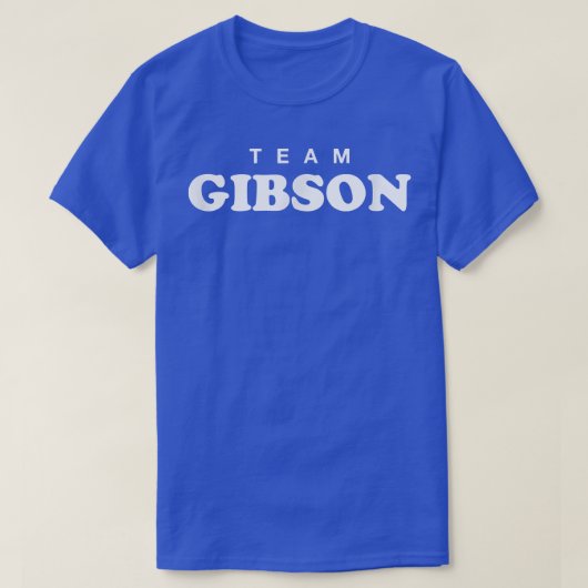 チームギブソン結婚姓の花嫁とGr Tシャツ (デザイン正面)
