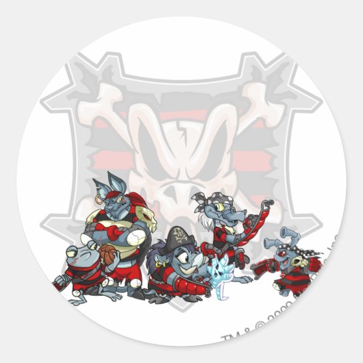 チームクラウクアイランドグループ ラウンドシール (正面)