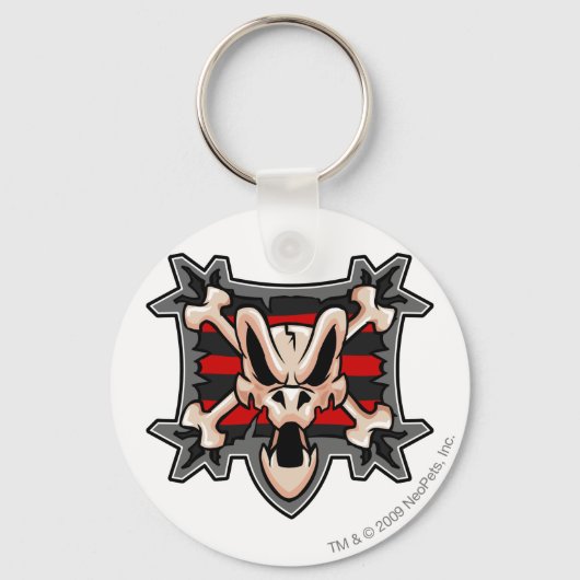 チームクラウクアイランドロゴ キーホルダー (正面)