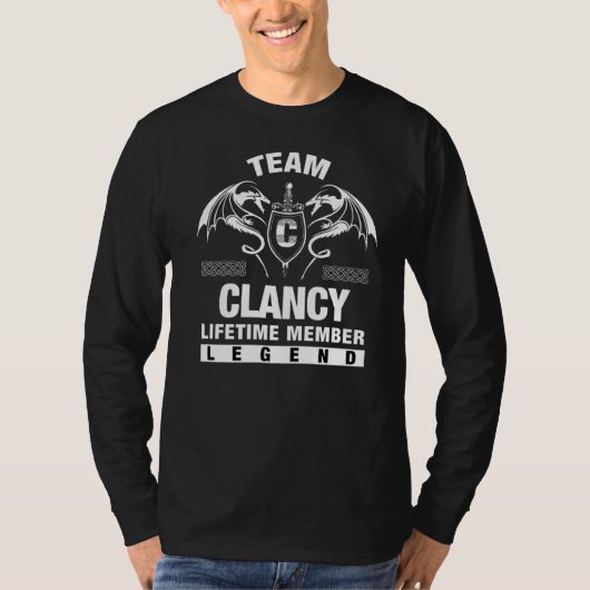 チームクランシーの有効期間メンバ Tシャツ (正面)