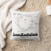 チームクレブスサイクル生化学ギークユーモア クッション (ブランケット)