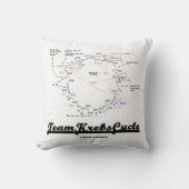 チームクレブスサイクル生化学ギークユーモア クッション (正面)