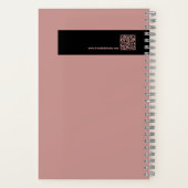 チームクールイメージ美容師ロゴのモットー ノートブック (裏面)