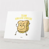 チームクールグリルチーズギフトおもしろい分隊トースト カード (裏面)