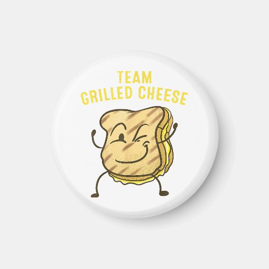 チームクールグリルチーズギフトおもしろい分隊トースト マグネット (正面)