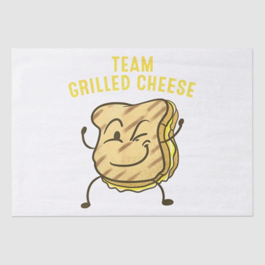 チームクールグリルチーズギフトおもしろい分隊トースト 薄葉紙 (正面)