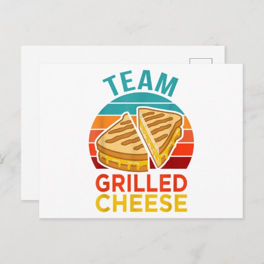 チームグリルチーズサンドおもしろいイッチラバーグラフィック シーズンポストカード (正面/裏面)