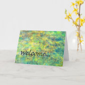 チームグリーティングカードへようこそ カード (黄色い花)