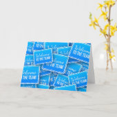 チームグリーティングカードへようこそ カード (黄色い花)