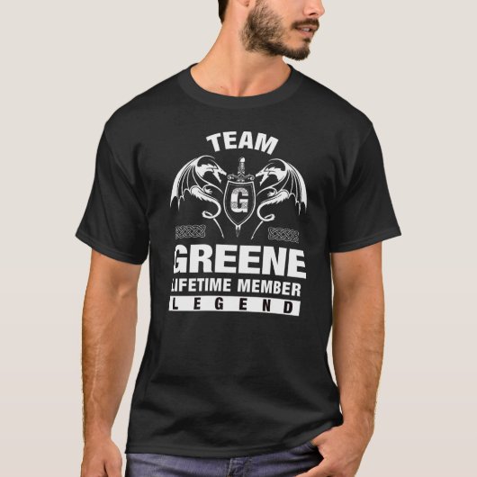 チームグリーンの有効期間メンバー Tシャツ (正面)