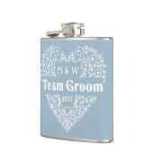 チームグルームカスタム文字フラスコ フラスク (左)