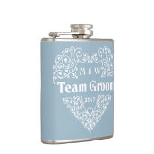 チームグルームカスタム文字フラスコ フラスク (右)