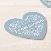 チームグルームカスタム紙モノグラム&年間コースター ペーパーコースター (アングル)