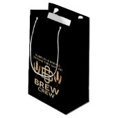 チームグルームスタッグパーティーウィークエンドノベルティギフトアイディア スモールペーパーバッグ (裏面アングル)