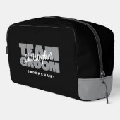 チームグルームズグ結婚ロンスマンのクールレトロブラックギフト ドップキット (右コーナー)