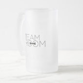 チームグルームフロステッドマグ フロストグラスビールジョッキ (正面左)